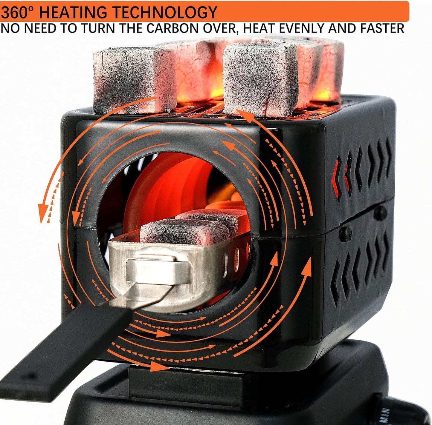 3D charcoal Burner – Global Premium | VAPE DOKHA