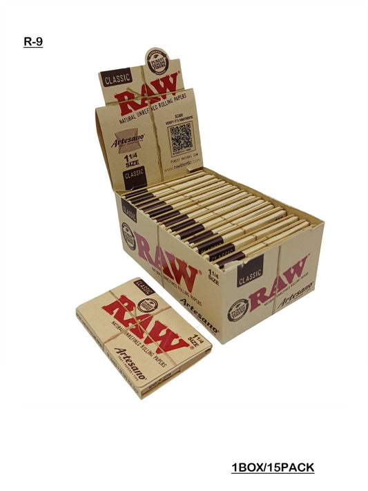 RAW Artesano Classic 1 1/4 Rolling Papers with Tips & Tray