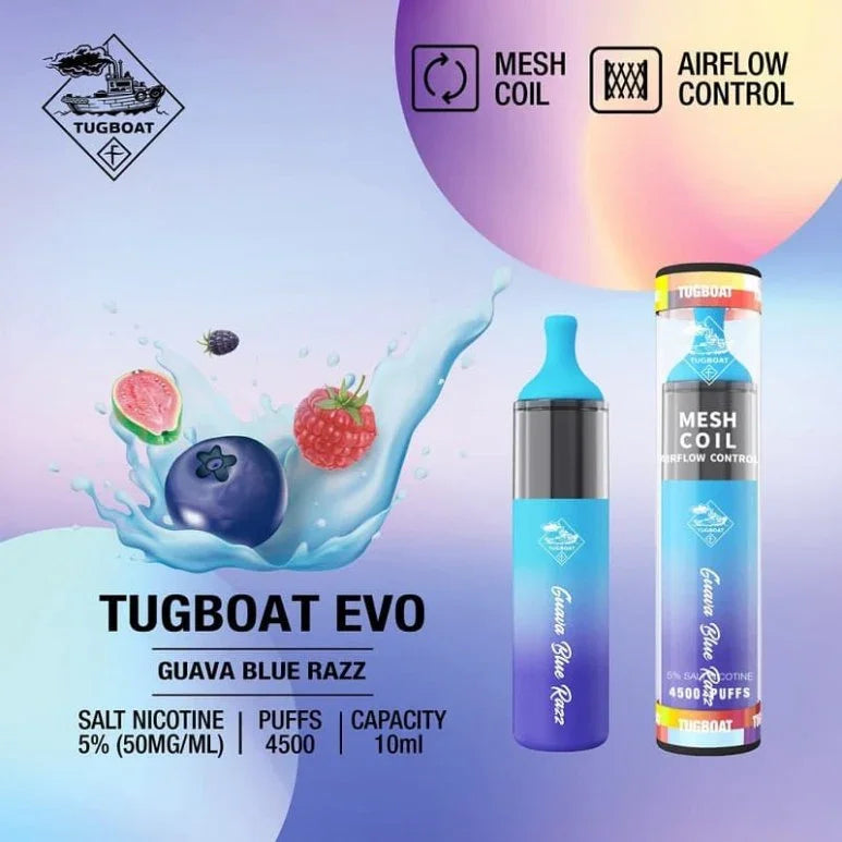 Tugboat EVO Disposable Vape 4500puffs – Global Premium | VAPE DOKHA