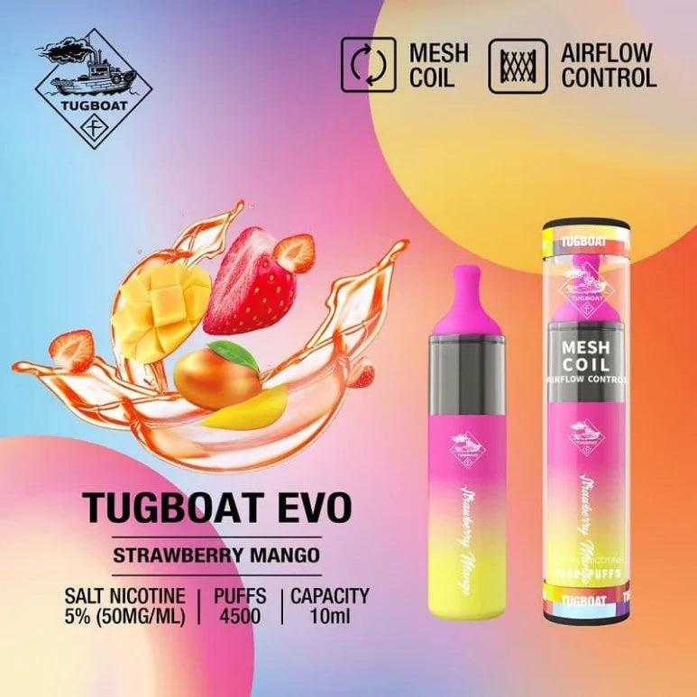 Tugboat EVO Disposable Vape 4500puffs – Global Premium | VAPE DOKHA