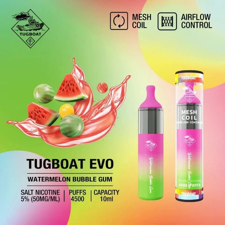 Tugboat EVO Disposable Vape 4500puffs – Global Premium | VAPE DOKHA