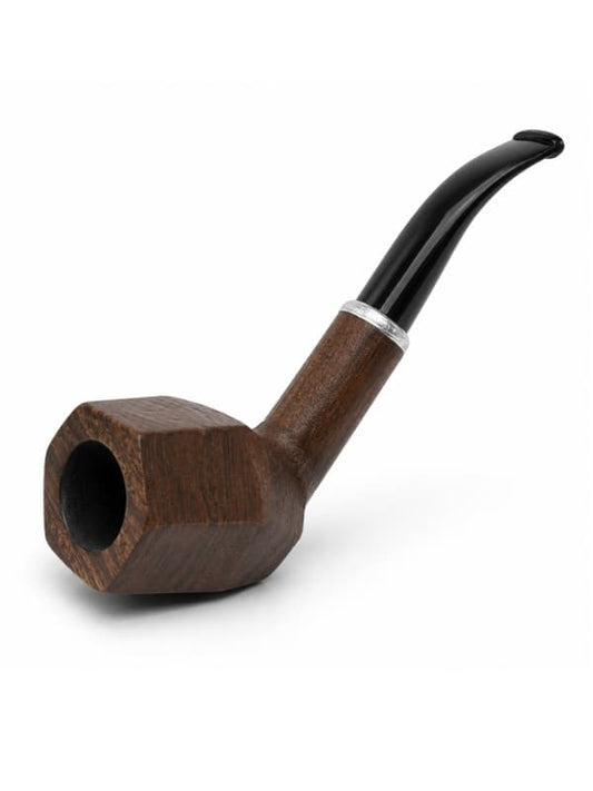 Geometric Briar Tobacco Pipe