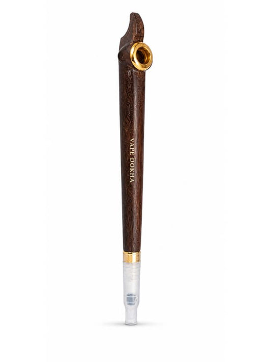 Urabi Wood Medwakh With Filter – Handmade Traditional Dokha Pipe
