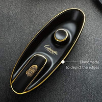 LUBINSKI Chinese Ceramic Cigar Ashtray