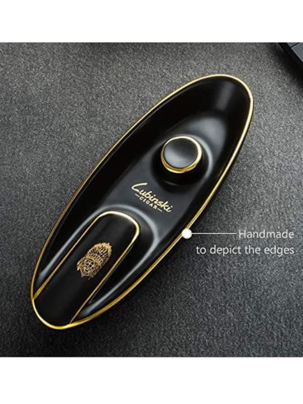 LUBINSKI Chinese Ceramic Cigar Ashtray