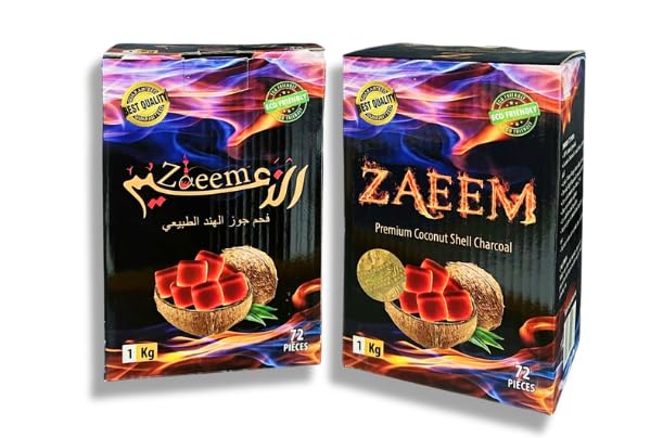 ZAEEM 72 COCONUT SHELL CHARCOAL – Global Premium | VAPE DOKHA