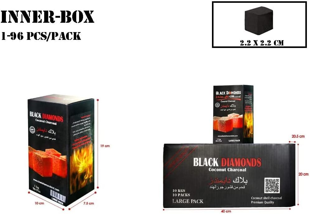 DIAMONDS 1 Kg COCONUT CHARCOAL – Global Premium | VAPE DOKHA