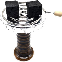 2 Charcoal Holder Bowl Tray Snail Coils