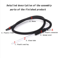 Glass Disposable Shisha Hookah Hose Pipe 10 Pcs (Black) – Global Premium | VAPE DOKHA