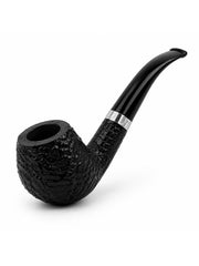 Black Sandblast Tobacco Pipe