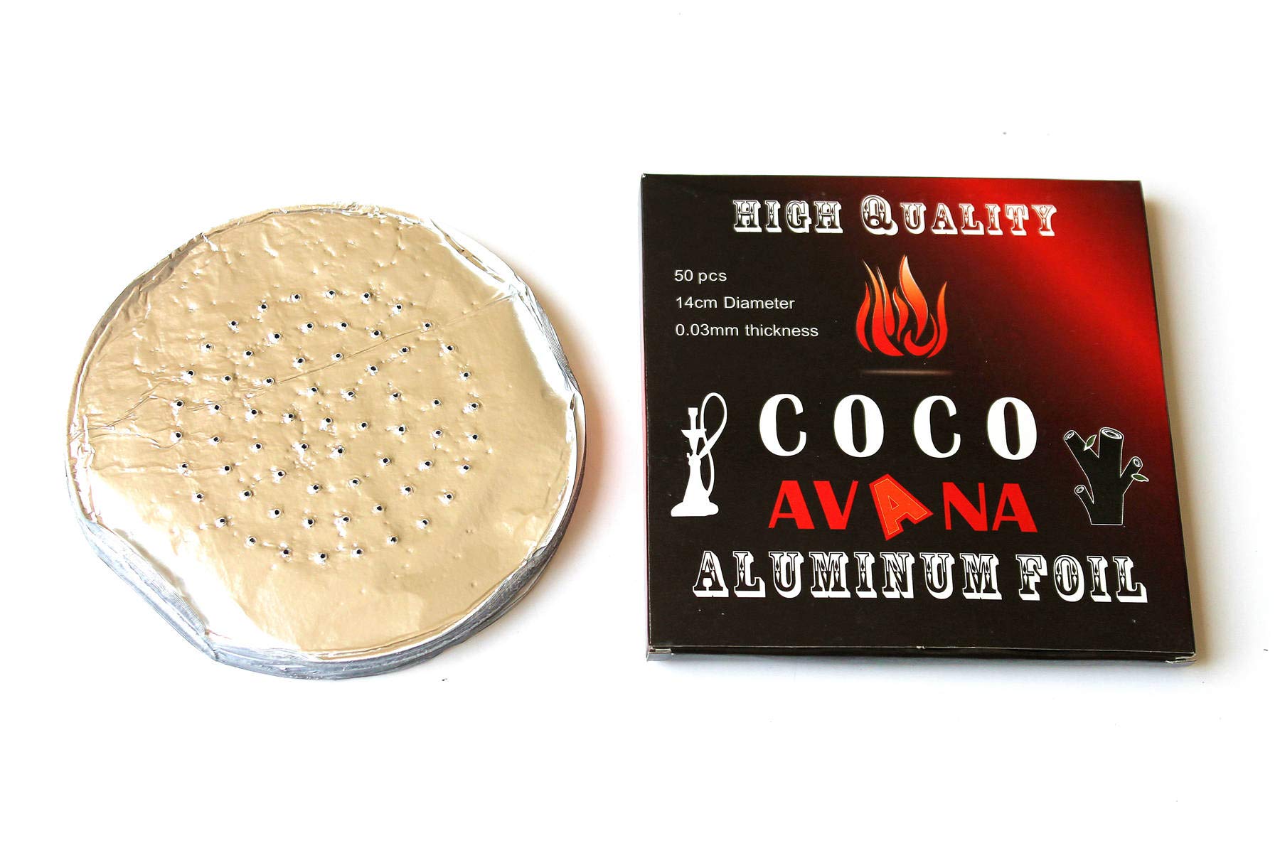 Pierced Hookah Foil 50 Pcs – Global Premium | VAPE DOKHA