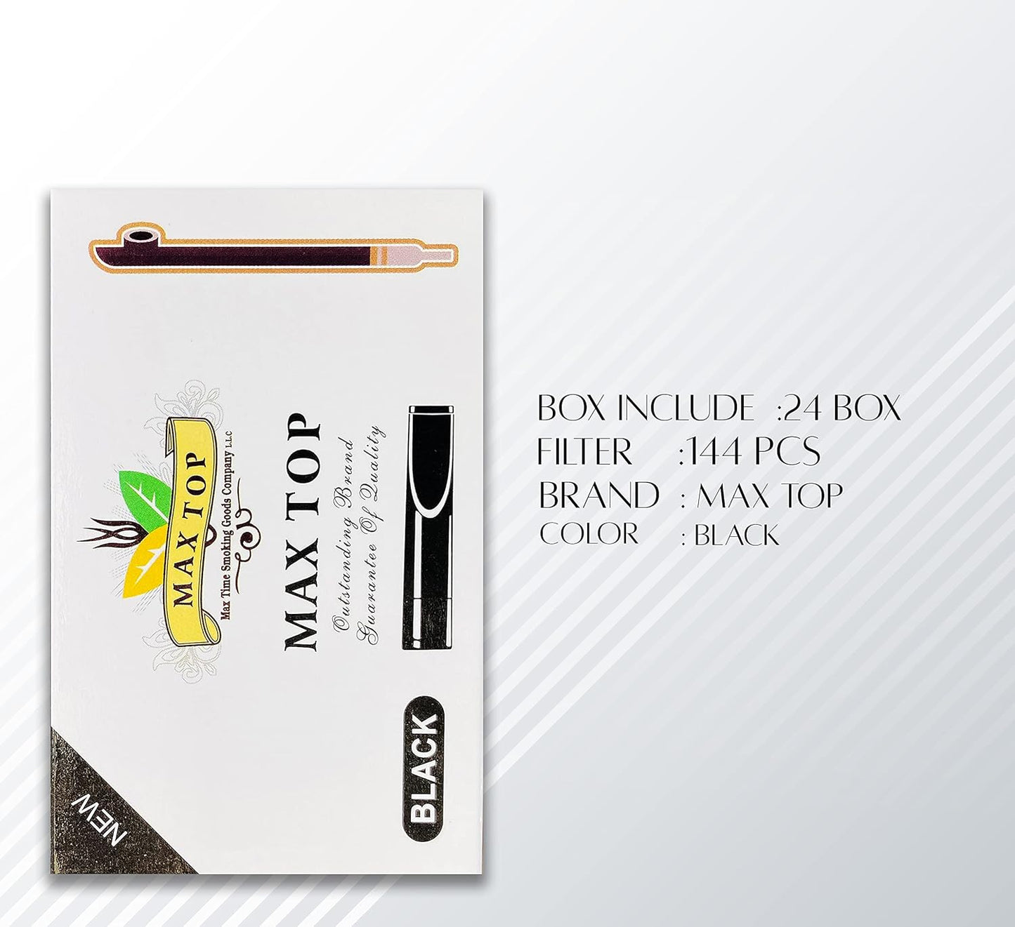 Max top medwakh filter 144 pcs – Global Premium | VAPE DOKHA
