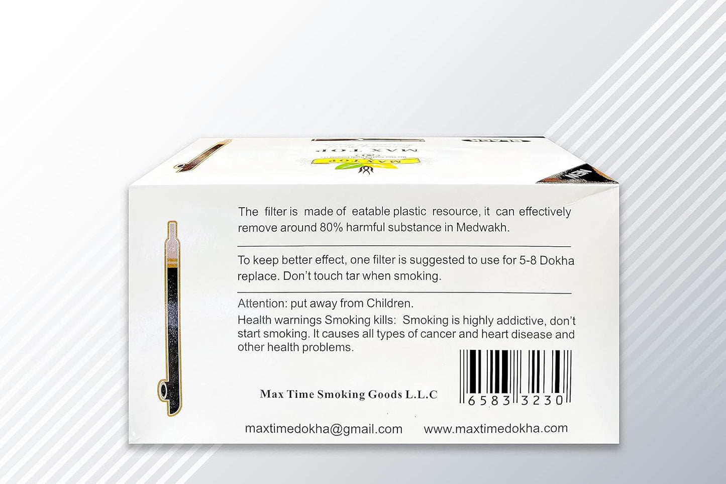 Max top medwakh filter 144 pcs – Global Premium | VAPE DOKHA