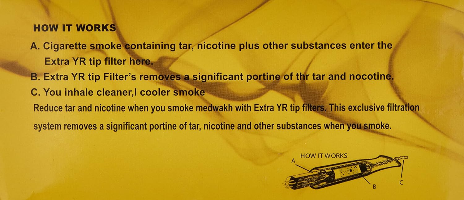 Yousef Redha Smoking Pipe Filter 15X8Pack, Silver – Global Premium | VAPE DOKHA