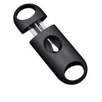 Black ciagr cutteron a white background. Vape dokah