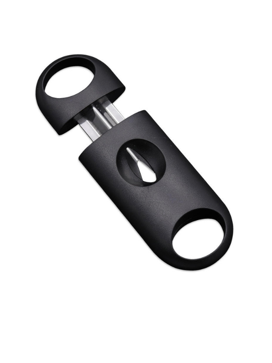 Black ciagr cutteron a white background. Vape dokah