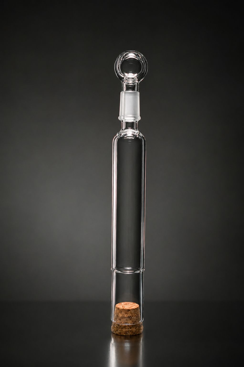 Premium Glass Cigar Humidifier Tube — Portable, Cork Seal