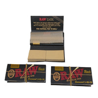 RAW Black Classic_Connoisseur _1 1/4_Rolling_Papers_with_Tips_vape_dokha