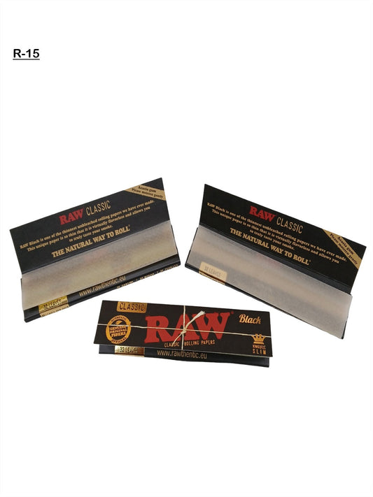 RAW Black_Classic_King_Size_Slim_Rolling_Papers_vape_dokha