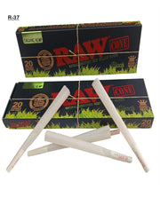 RAW_Black_Organic_Hemp_King_Size_Cones_20_Pack_Vape_Dokha