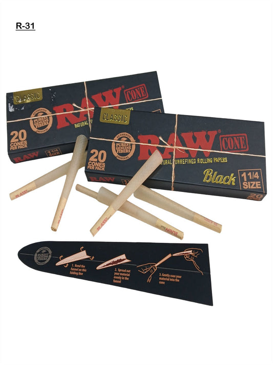 Raw black cone of the classic 1/1/4 size