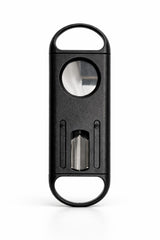 2-in-1 Cigar Cutter — Guillotine & V-Cut, Matte Black